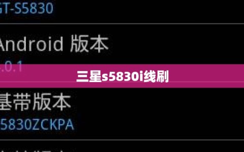 三星s5830i线刷