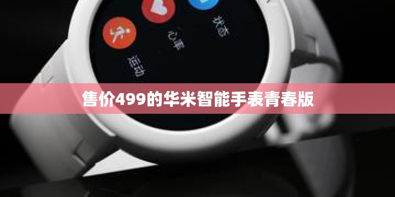 售价499的华米智能手表青春版