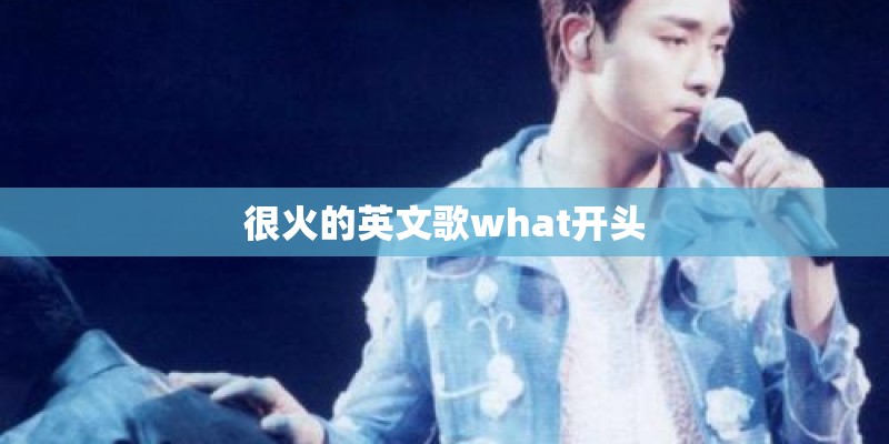 很火的英文歌what开头