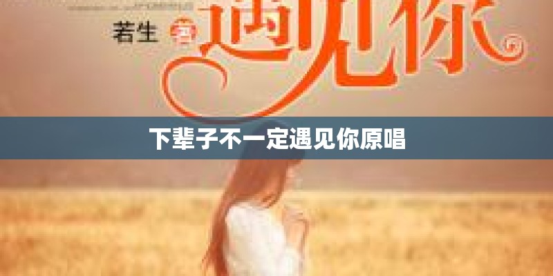 下辈子不一定遇见你原唱