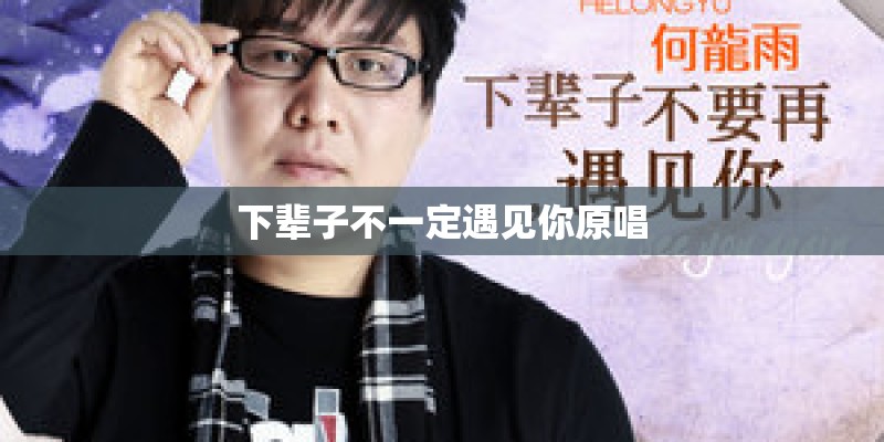 下辈子不一定遇见你原唱