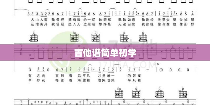 吉他谱简单初学
