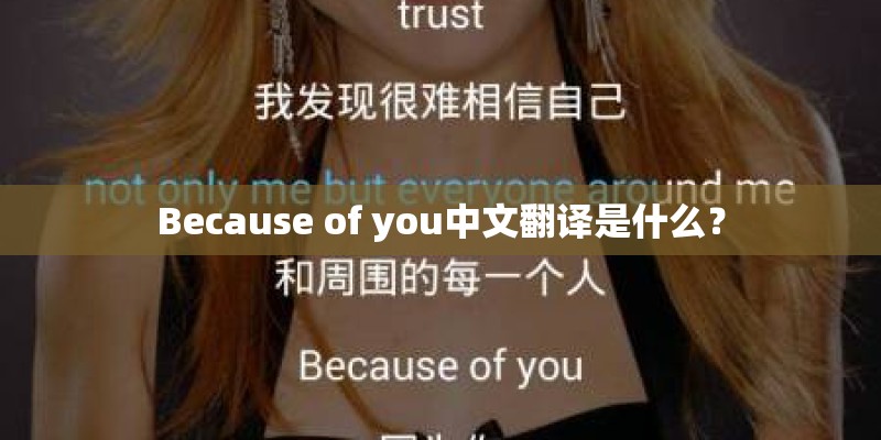 Because of you中文翻译是什么？