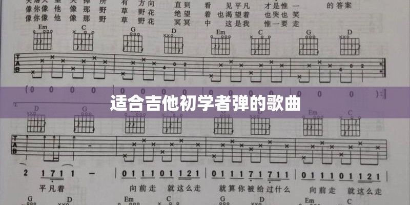 适合吉他初学者弹的歌曲